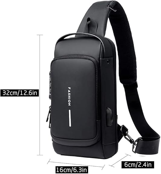 Fashion Sling Bag With Combination Lock