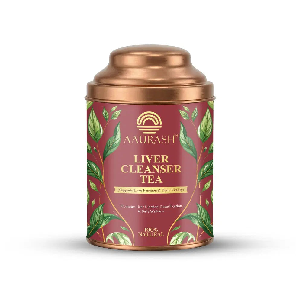 Aaurash Liver Cleanser Tea | Herbal Detox & Digestive Support Tea | Supports Liver Health & Natural Detox | Caffeine-Free Herbal Wellness Tea 60 Cups)